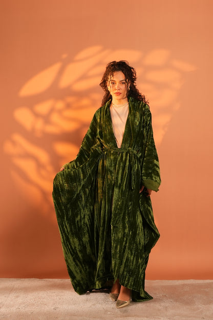 Lune Noir Kaftan In Green