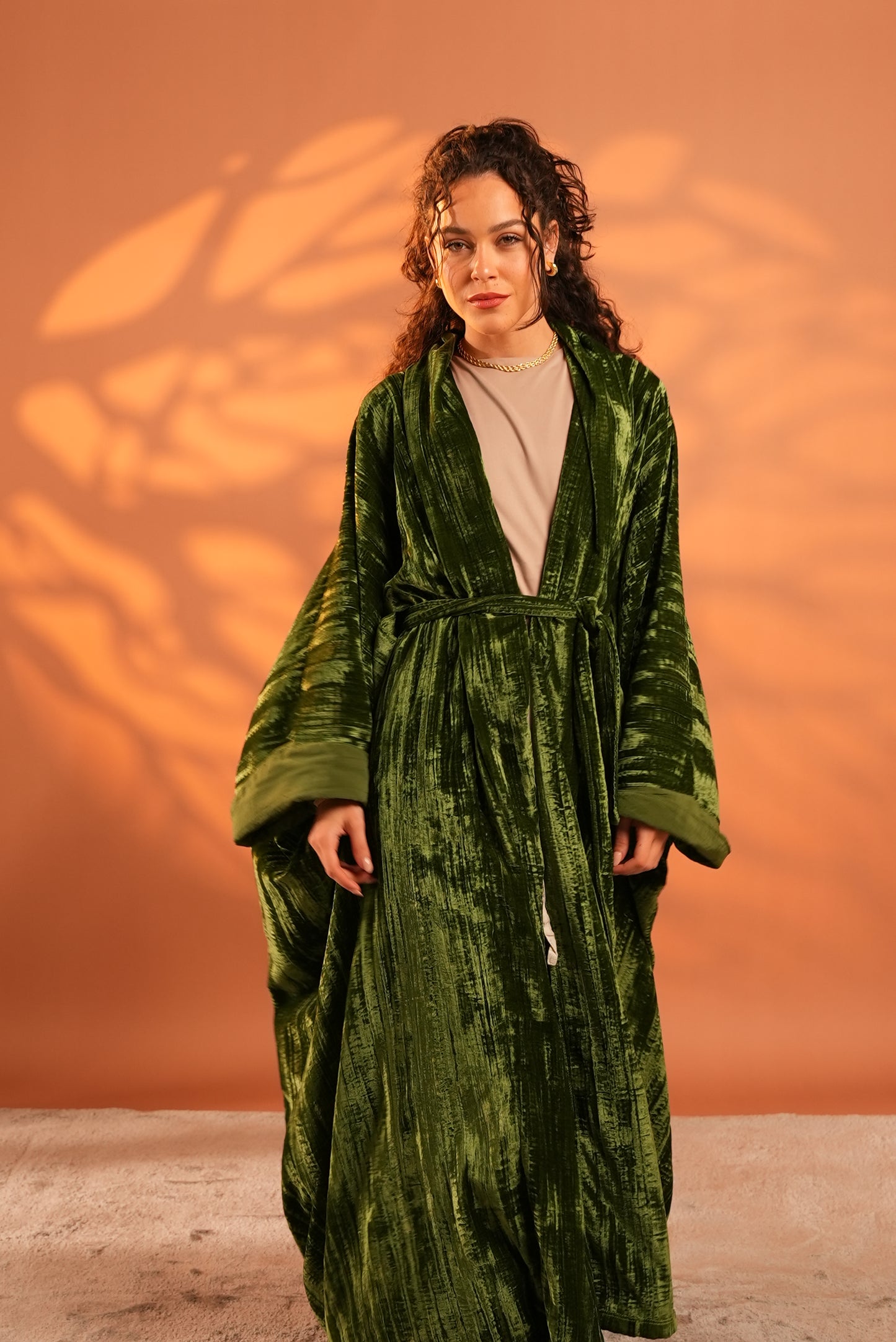 Lune Noir Kaftan In Green