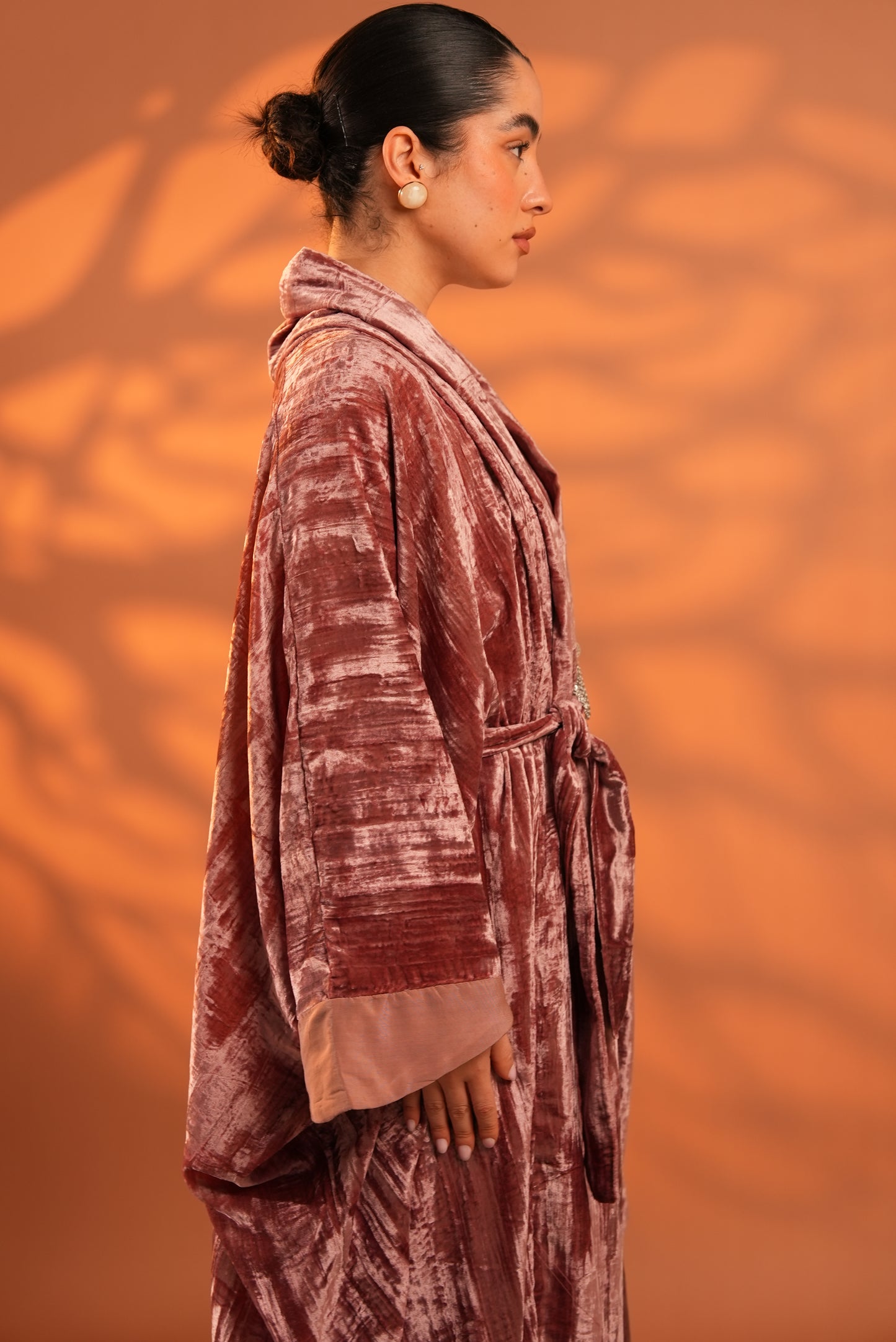 Lune Noir Kaftan In Pink