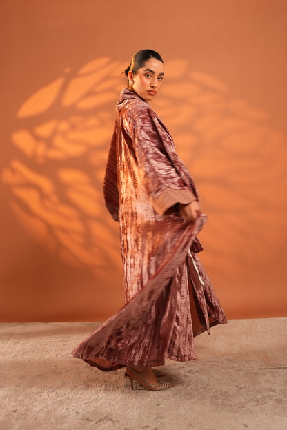 Lune Noir Kaftan In Pink