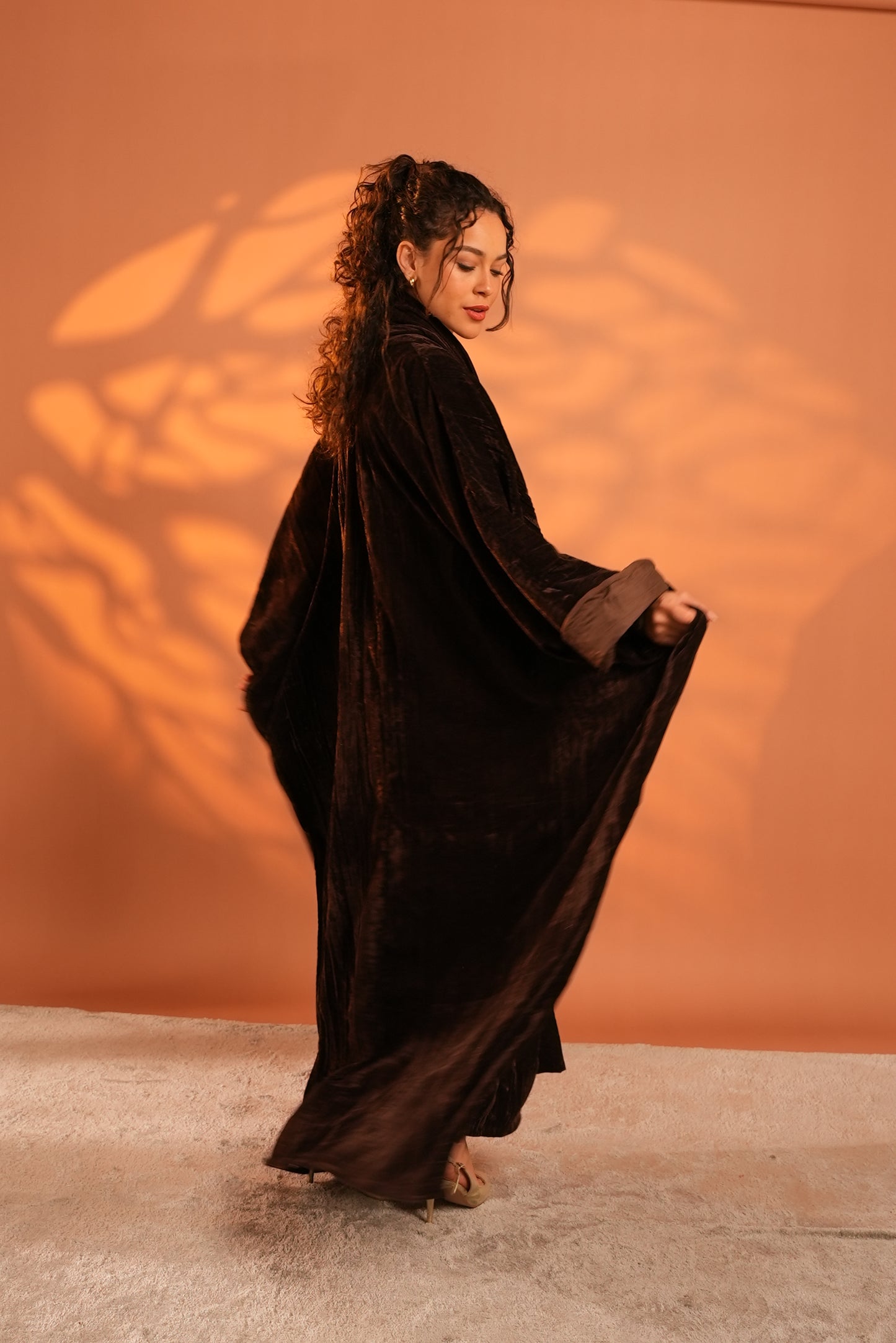 Lune Noir Kaftan In Dark Brown