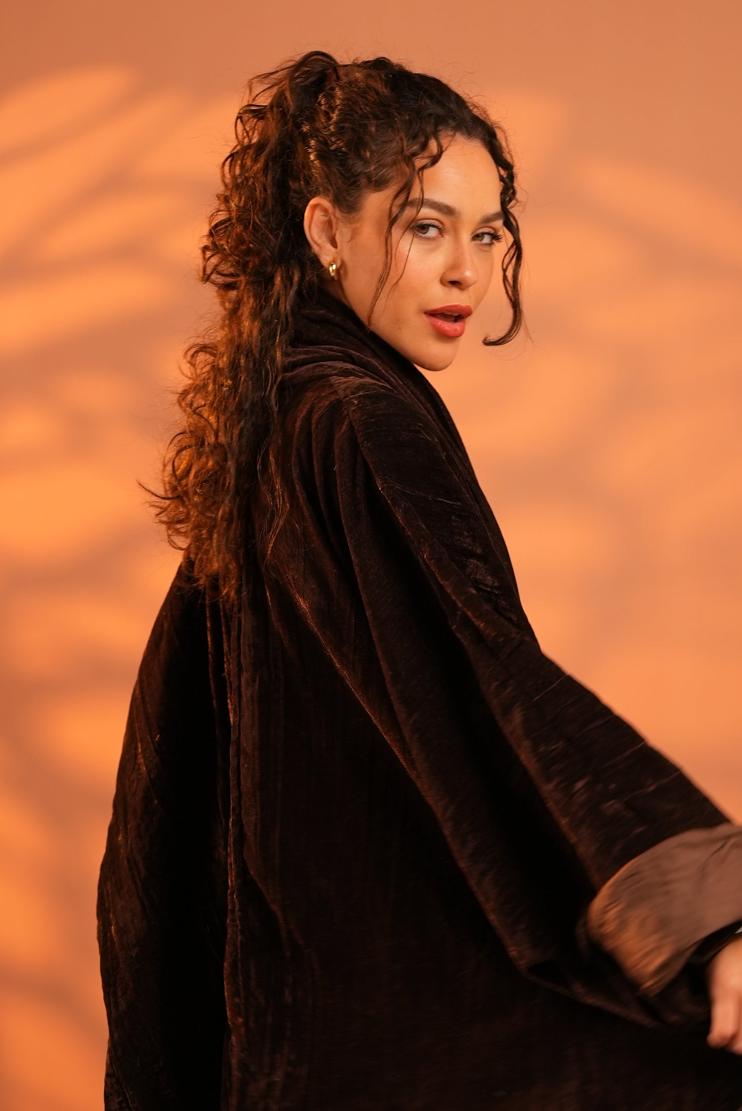 Lune Noir Kaftan In Dark Brown