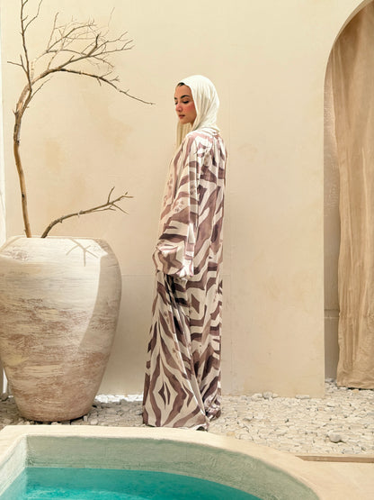 Wild At Heart Dress Mixed Mocha