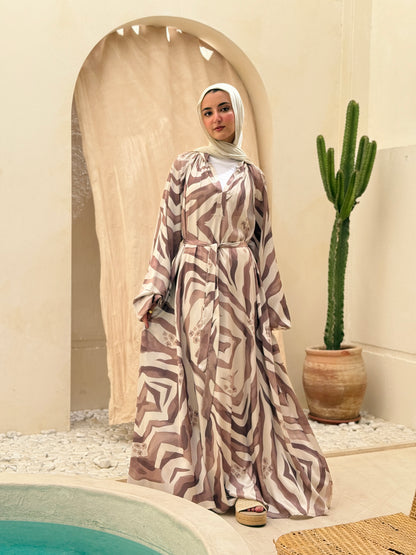 Wild At Heart Dress Mixed Mocha