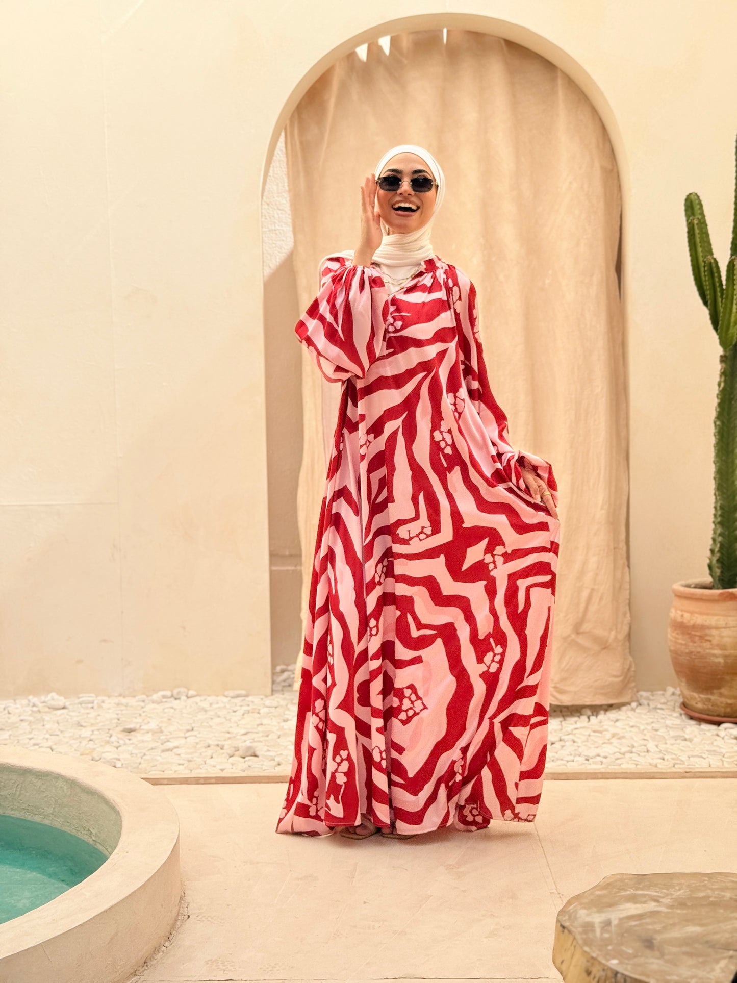 Wild At Heart Dress Red/Pink