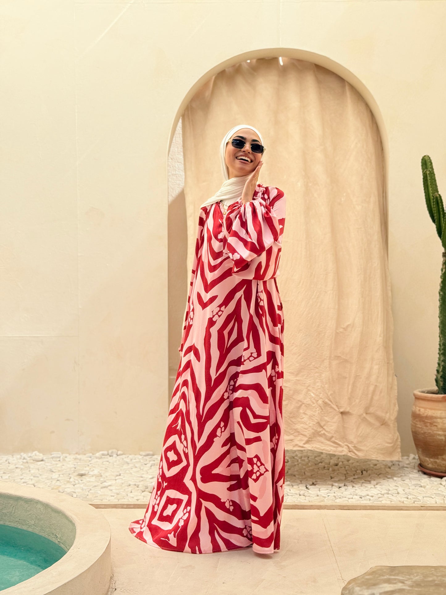 Wild At Heart Dress Red/Pink