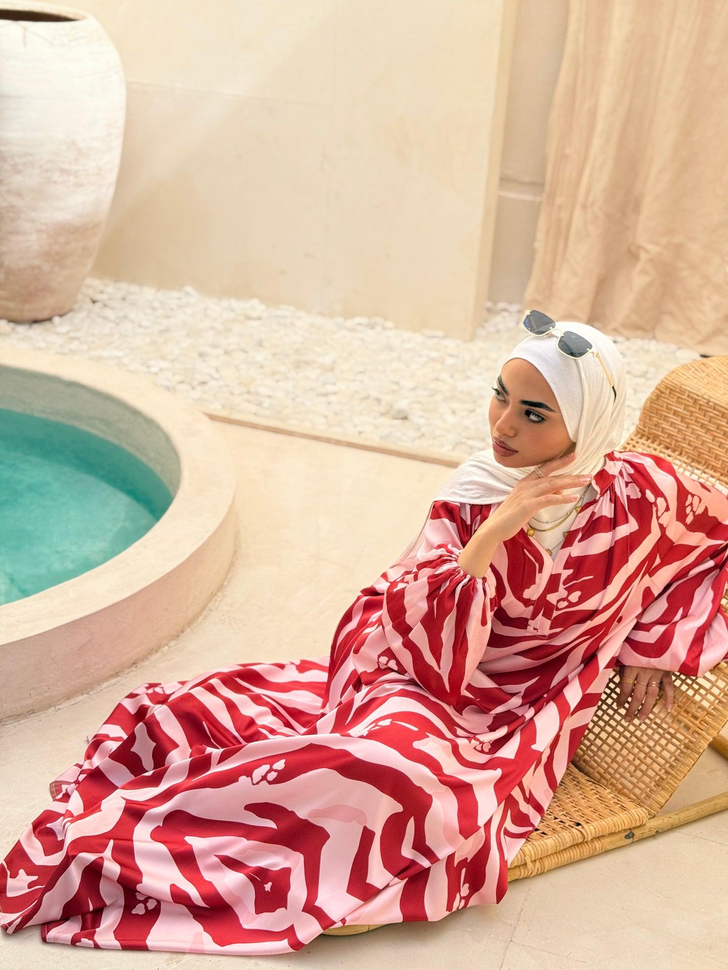 Wild At Heart Dress Red/Pink