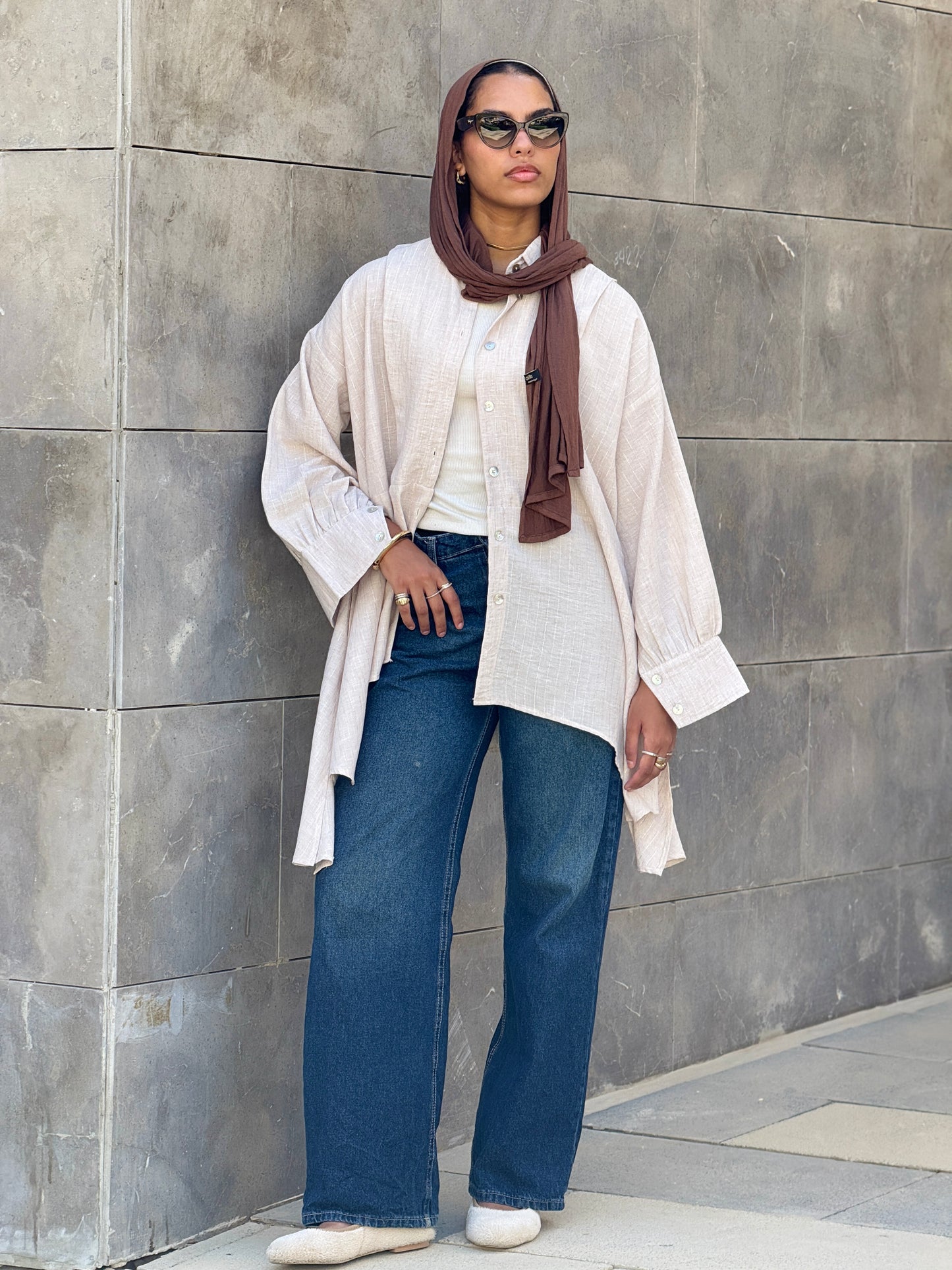 Flair Ease Top In Nude