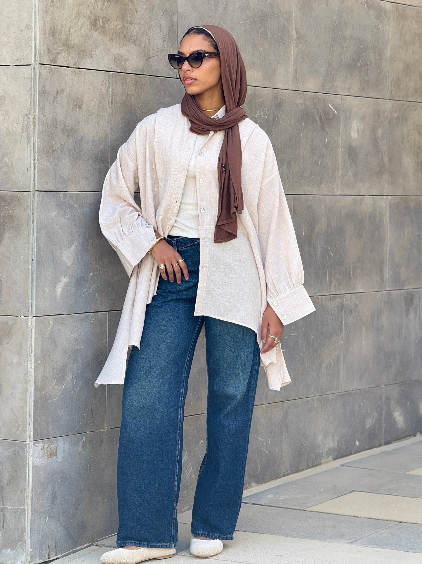 Flair Ease Top In Nude