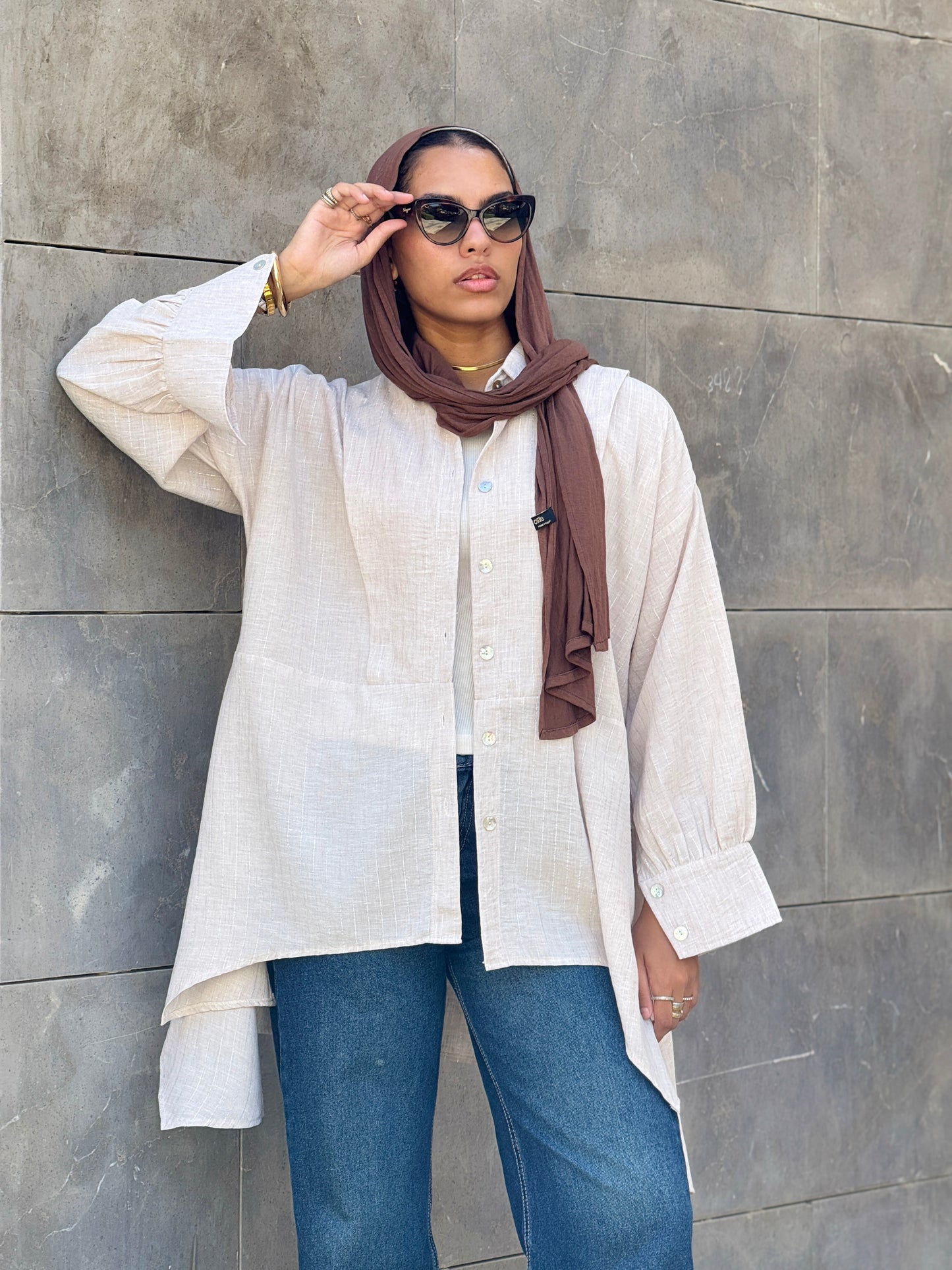 Flair Ease Top In Nude