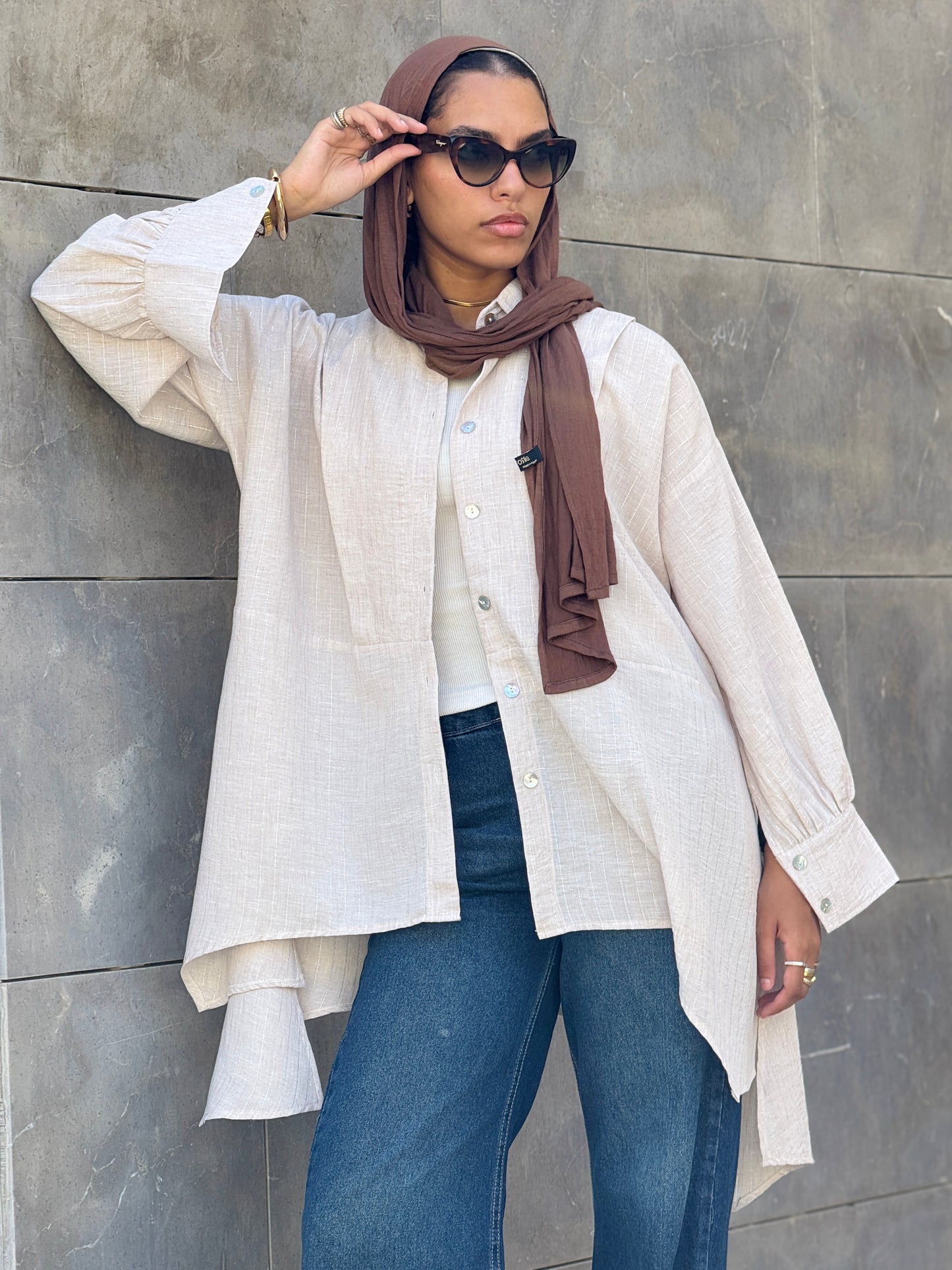 Flair Ease Top In Nude