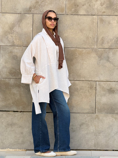 Flair Ease Top In Nude