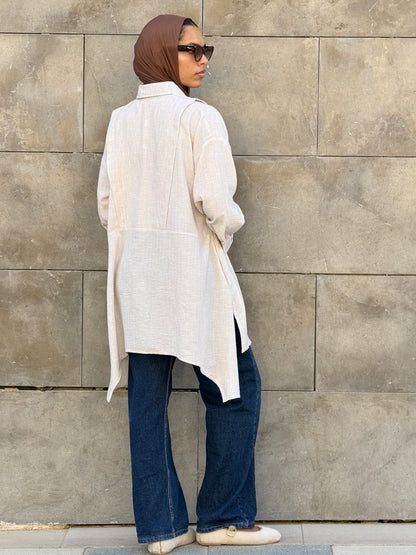 Flair Ease Top In Nude