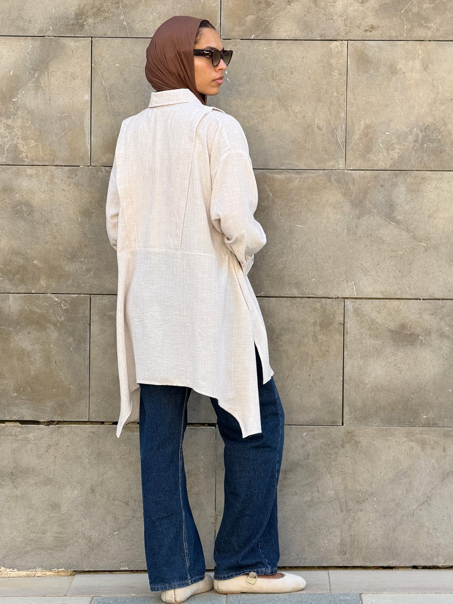 Flair Ease Top In Nude