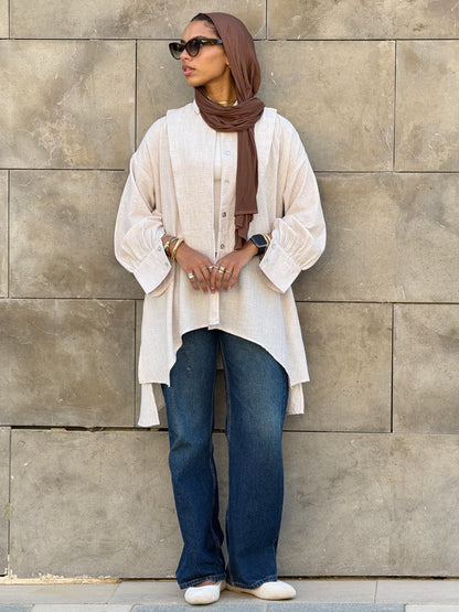 Flair Ease Top In Nude