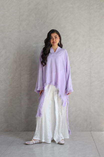 Solea fringe top lilac