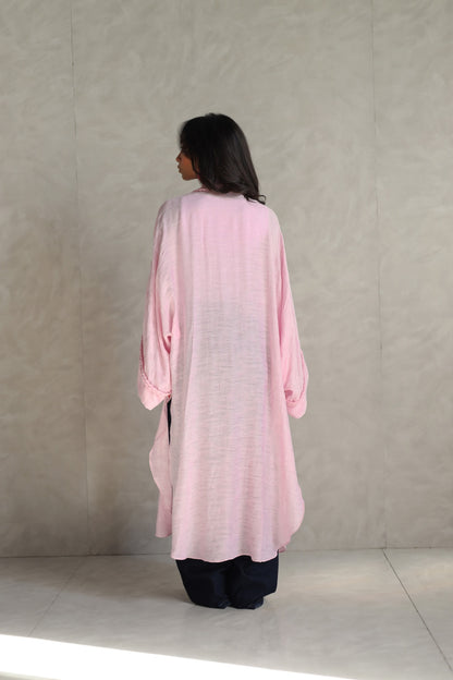Halo Braids kimono candy pink