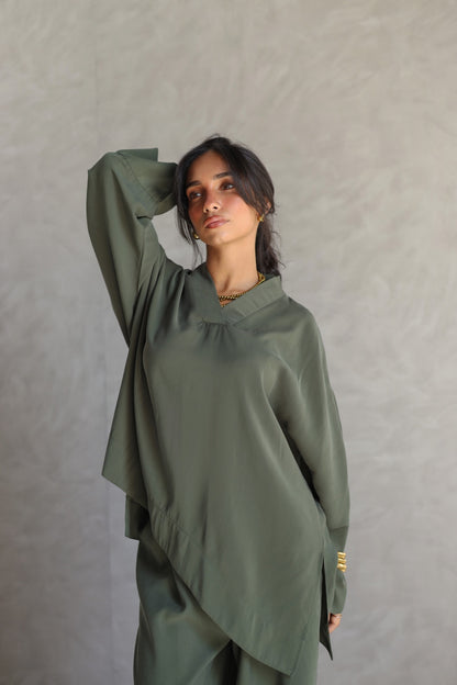 Everyday flow set  deep forest green