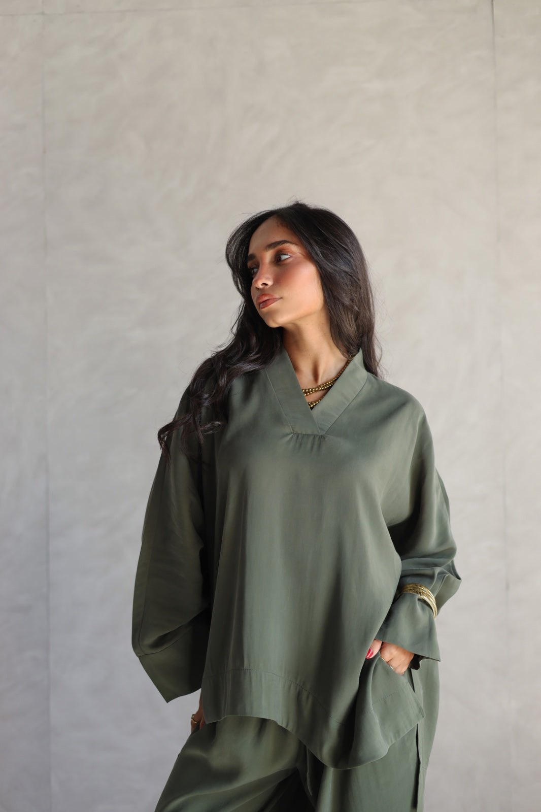 Everyday flow set  deep forest green