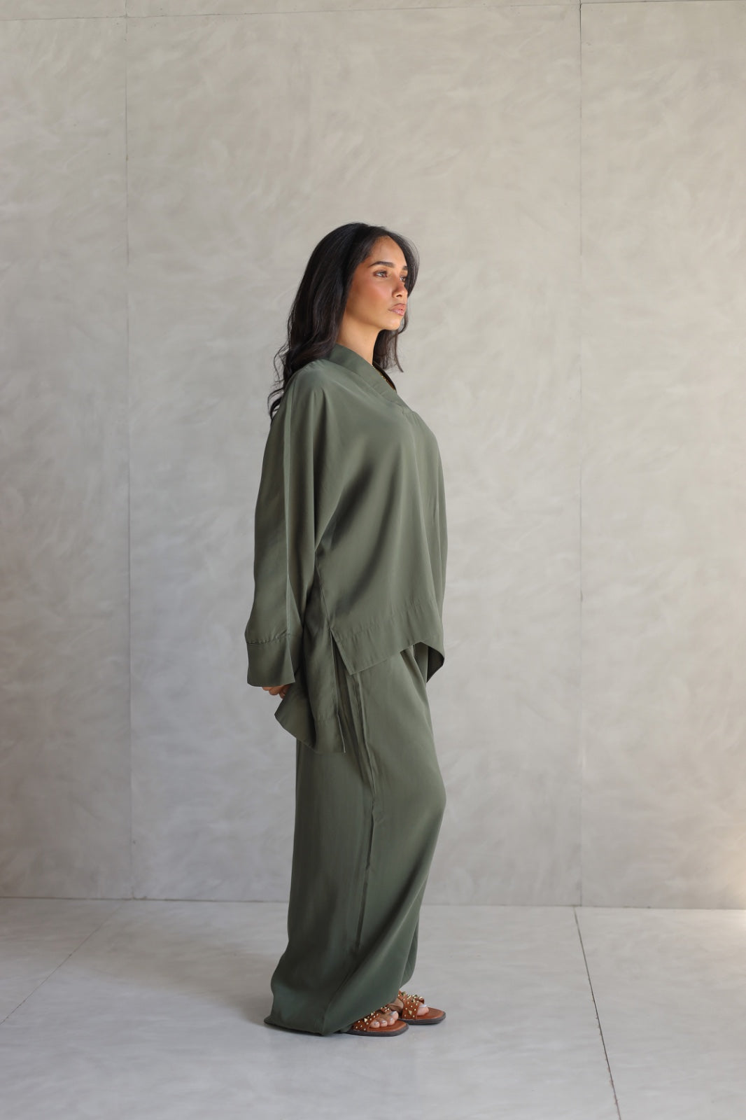 Everyday flow set  deep forest green