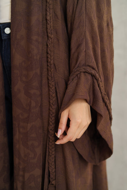 Halo Braids kimono chocolate