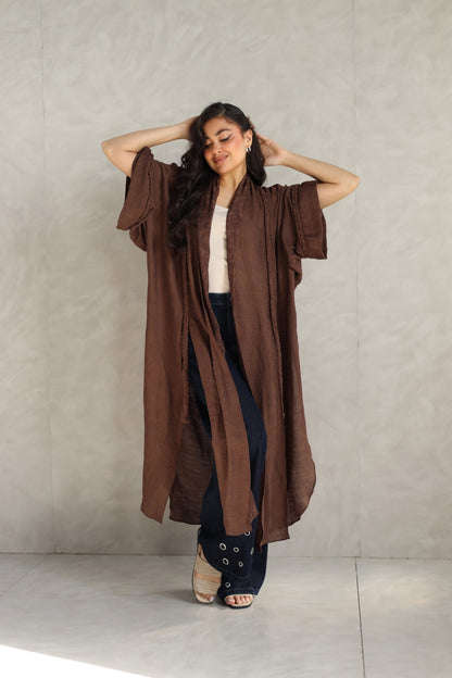 Halo Braids kimono chocolate