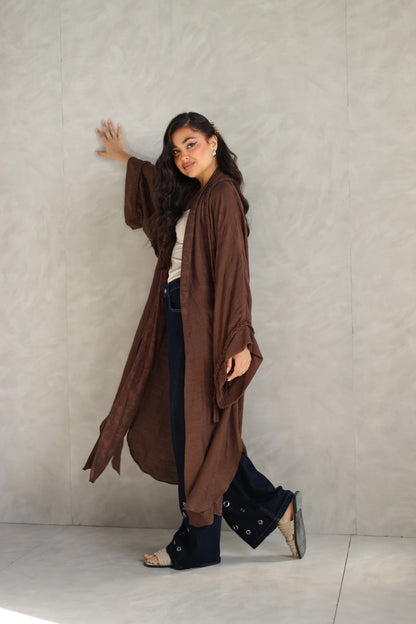 Halo Braids kimono chocolate