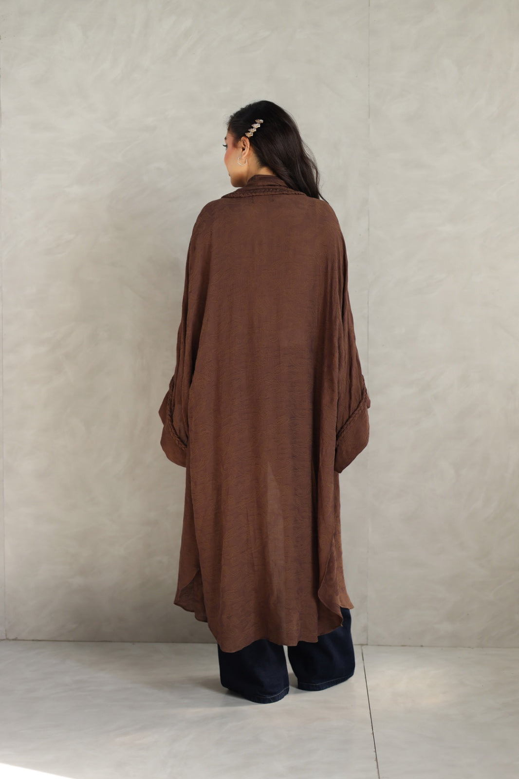 Halo Braids kimono chocolate