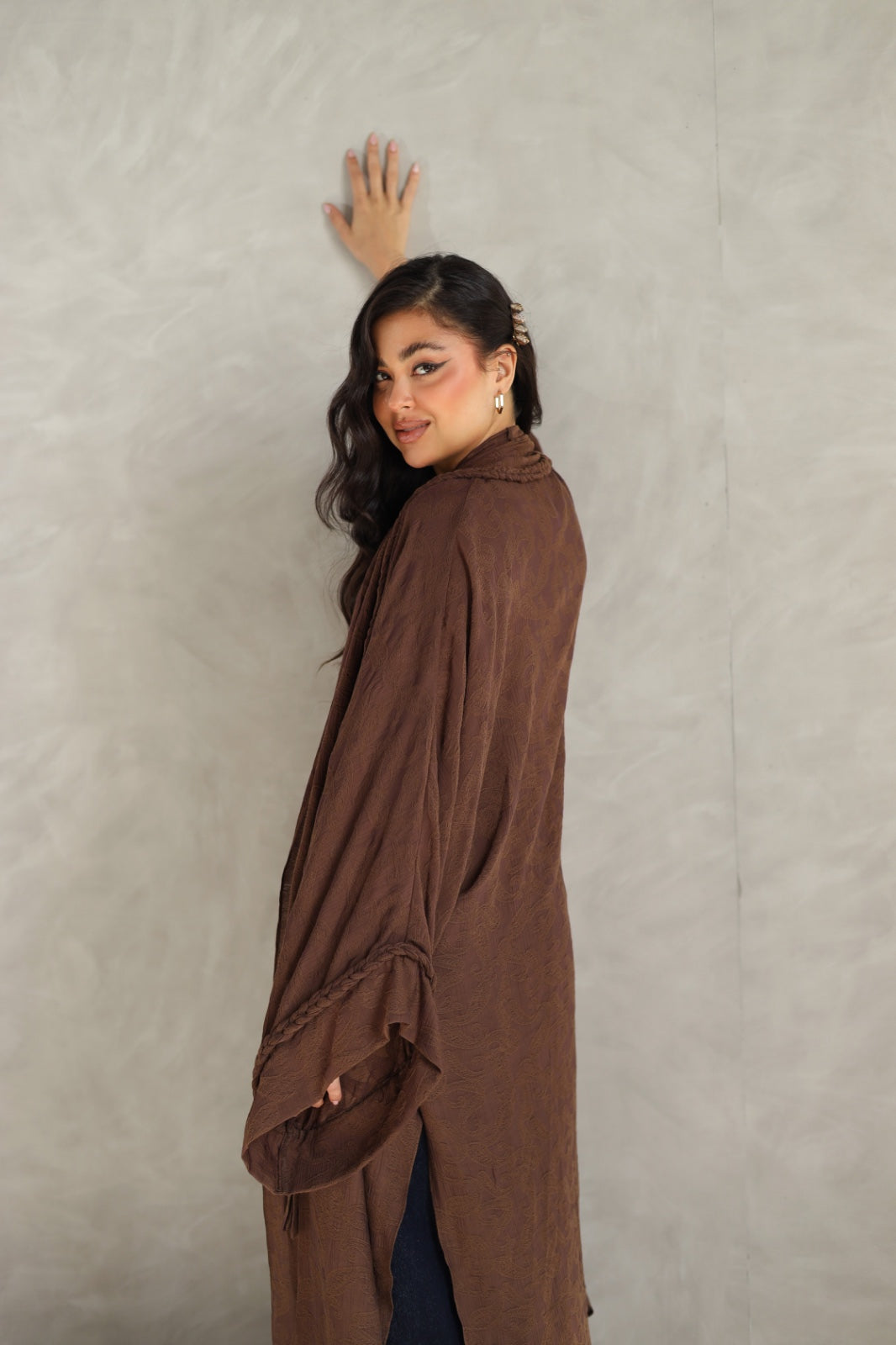 Halo Braids kimono chocolate