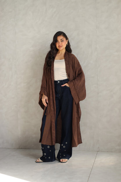 Halo Braids kimono chocolate