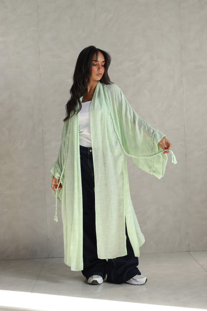 Halo Braids kimono jelly mint