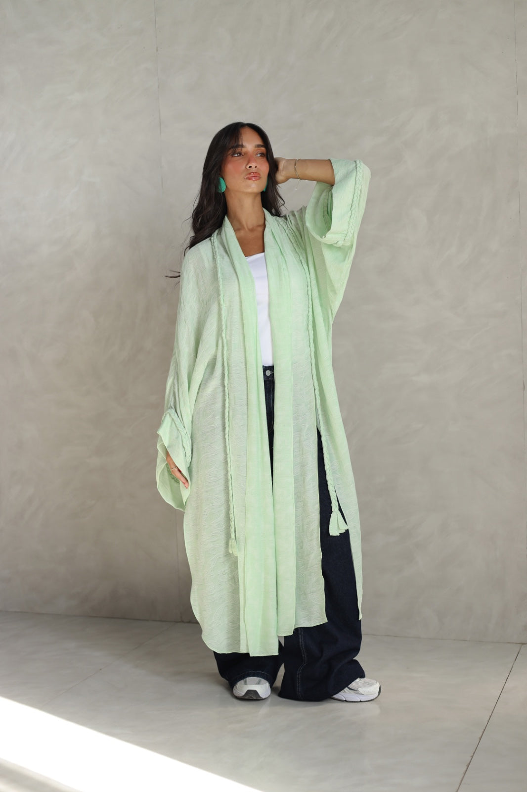 Halo Braids kimono jelly mint
