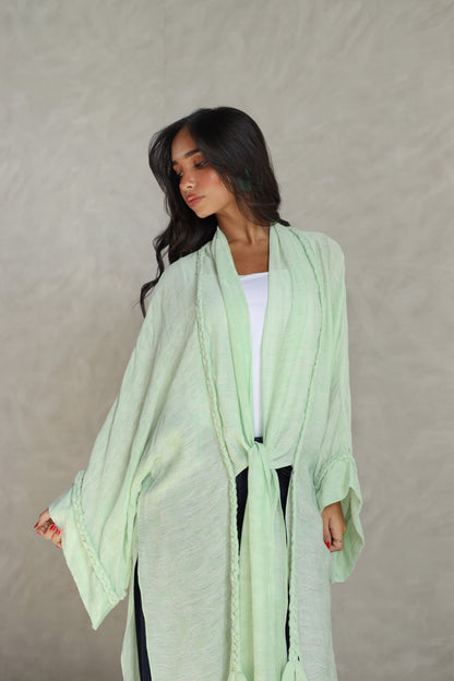 Halo Braids kimono jelly mint