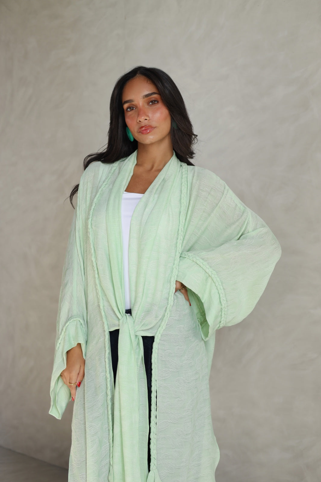 Halo Braids kimono jelly mint