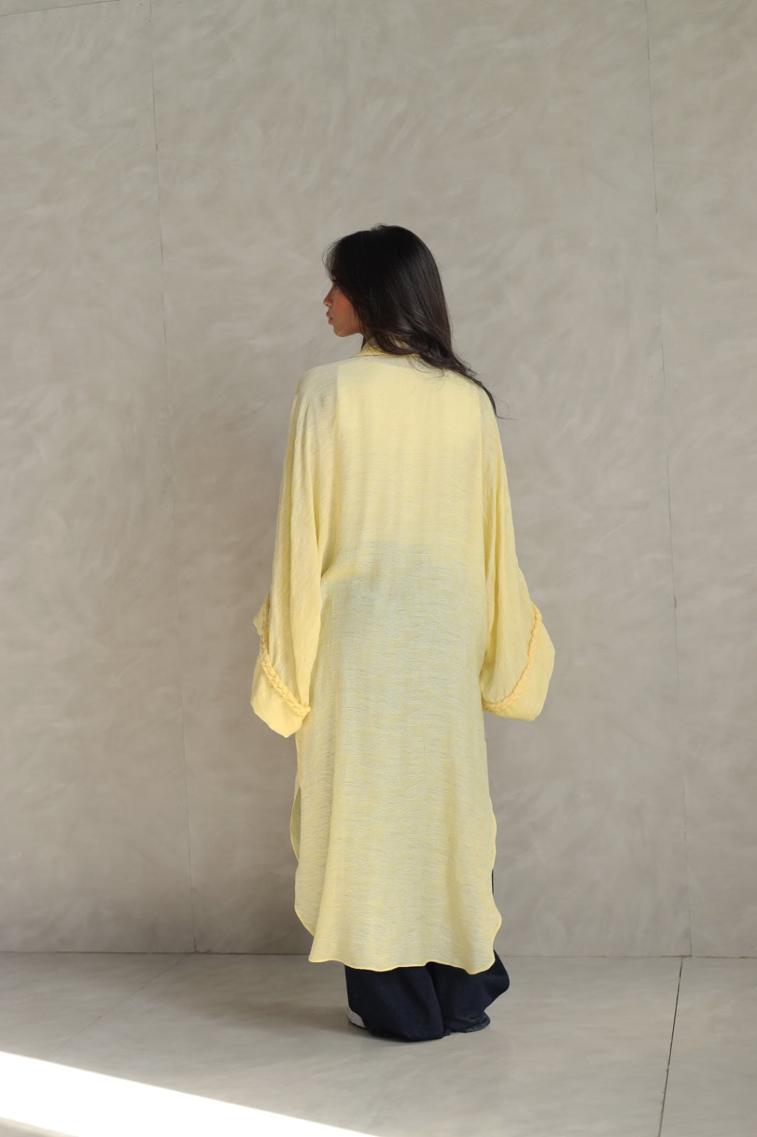 Halo Braids kimono butter yellow