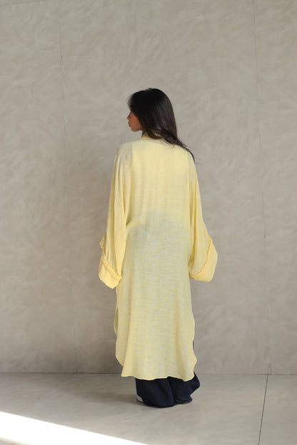 Halo Braids kimono butter yellow