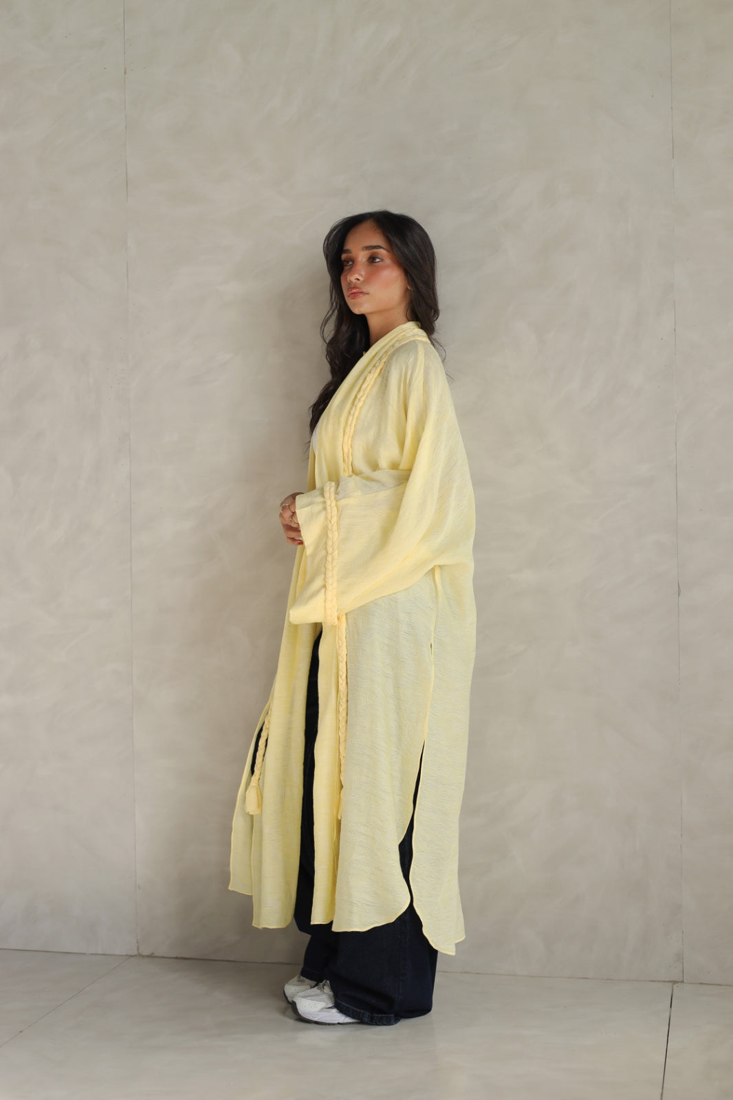 Halo Braids kimono butter yellow