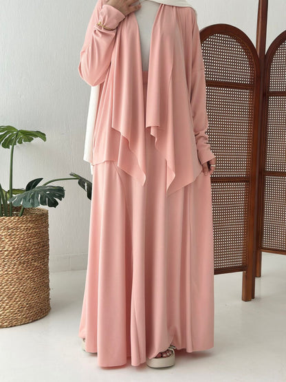 Elegance In Motion Skirt Set In Pink