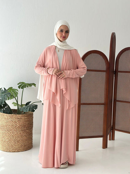 Elegance In Motion Skirt Set In Pink